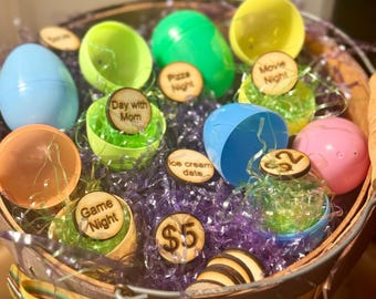 Paaseermunten voor paaseierenvuller, paaseiertokens voor paaseierenjacht voor kinderen, paasmunten Easter Basket Filler Paaseierenpullen