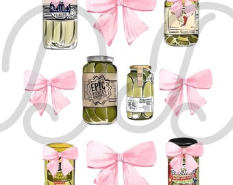 Dainty Bows PNG-Coquette Sublimation Digital Design Download-vintage style png, girly png, soft style png, pretty girl png, pickles png