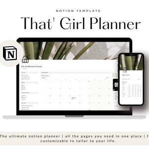 Personal Planner Notion Template | All In One Notion Template | Notion Planner | Notion Editable Template | Notion Organize Template | Life
