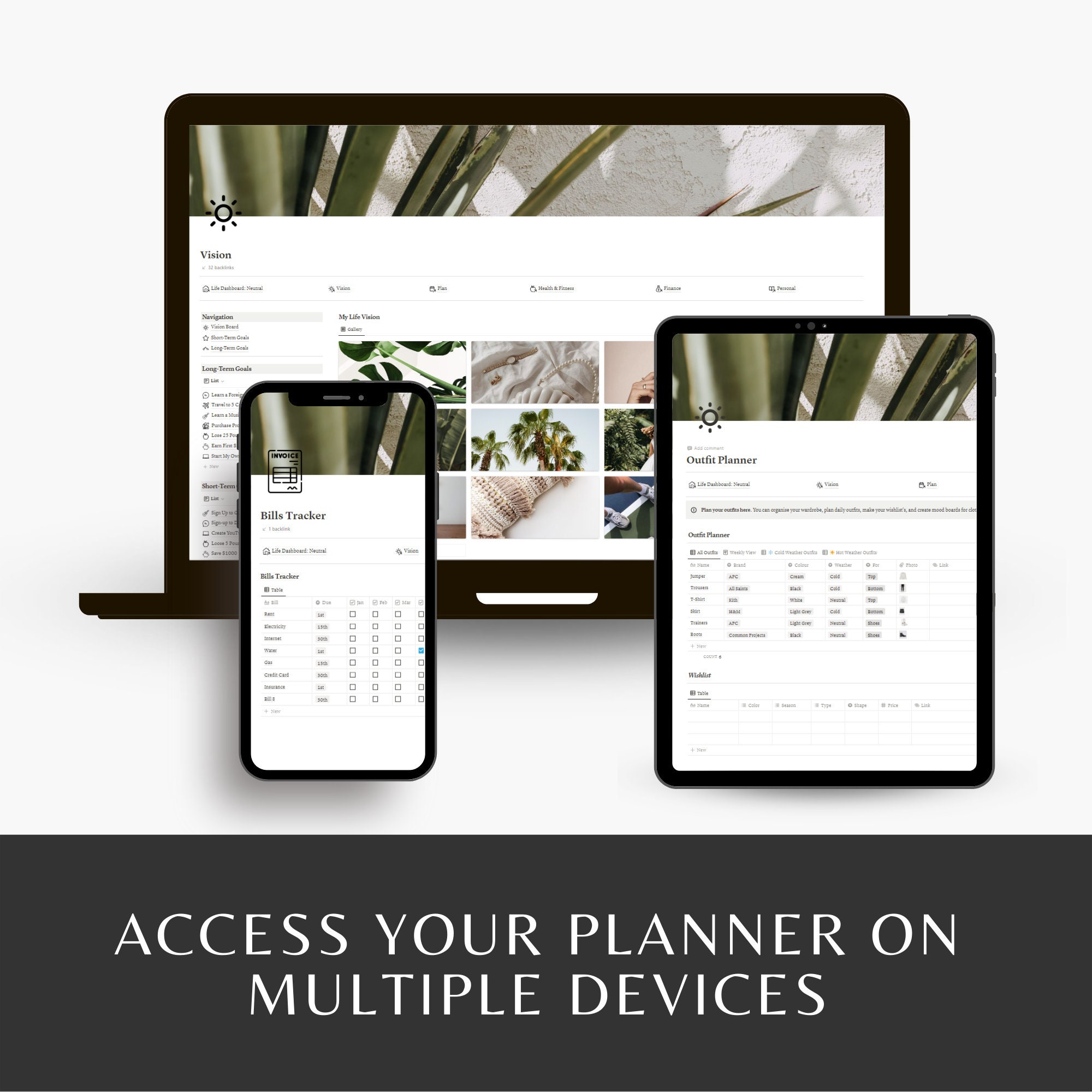 Personal Planner Notion Template All in One Notion Template - Etsy
