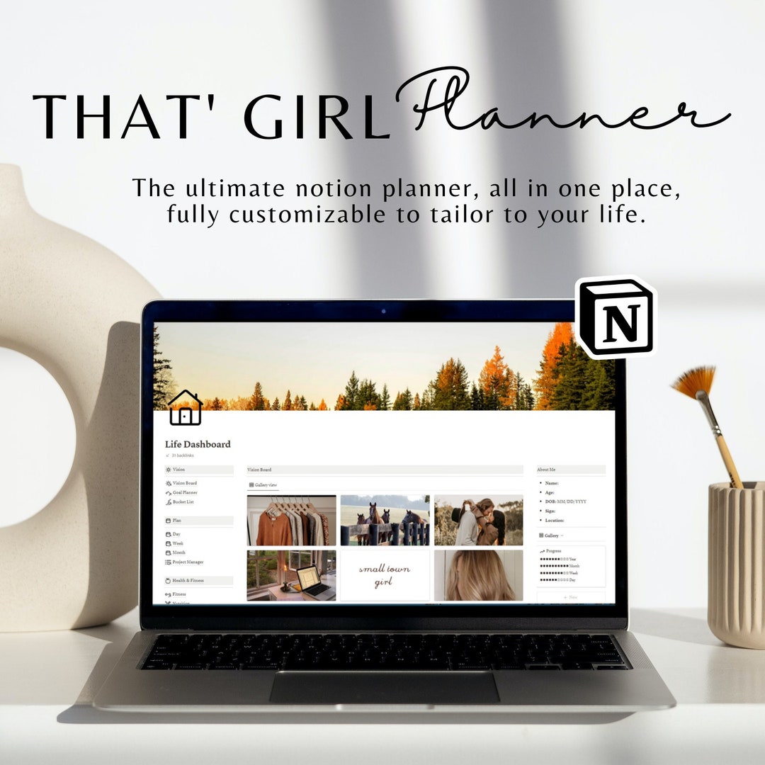 Fall Notion Header Personal Planner Notion Template | Fall | All in One Notion Template ...