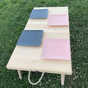 Wooden picnic Low Sitting Table, Handmade Folding Wooden Table, Camping Table, Picnic Table, Portable Table, Boho Table, Patio Table, Table