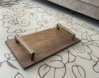 Serving Tray Wood, Serving Tray , handmade Serving tray, Platter, Wooden Tray, Custom Tray, Housewarming Gift, wooden tray