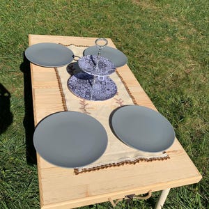 Foldable boho table , Picnic table , Folding table, Boho picnic ,Wood table, Portable table, Boho picnic table, handmade table, natural