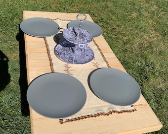 Foldable boho table , Picnic table , Folding table, Boho picnic ,Wood table, Portable table, Boho picnic table, handmade table, natural