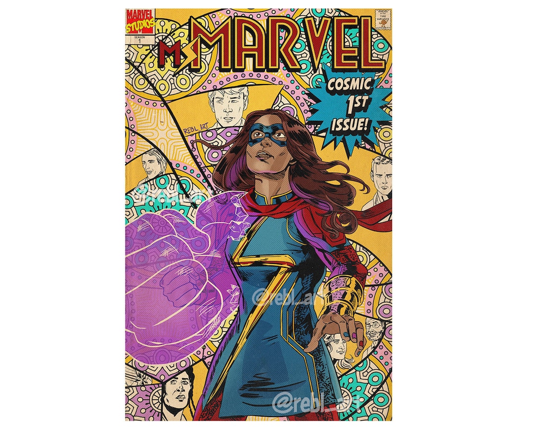 Ms Marvel | Kamala Khan | Comic Book Print - Etsy