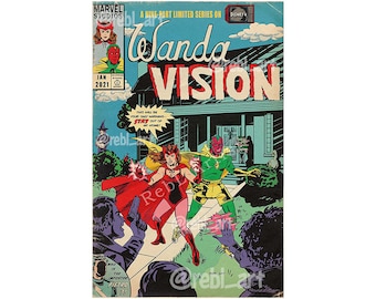 WandaVision | Comic Book Print