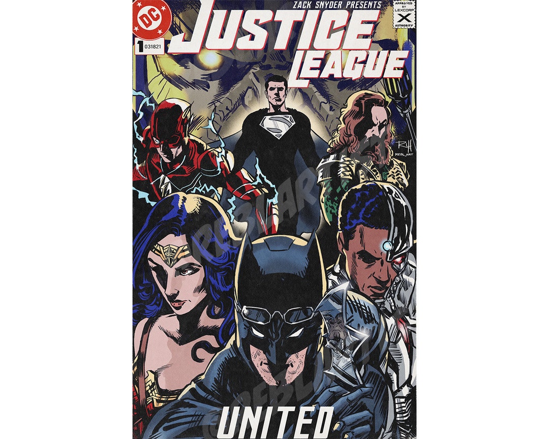 Unite the Seven | Justice League | Comic Book Print - Etsy