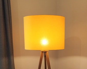 Yellow lampshade Ø 50 cm, for floor lamp or ceiling light, sunny yellow, E14/E27