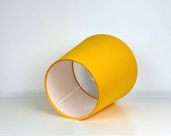 Gelber Lampenschirm Ø 14- 50 cm, für Stehlampe oder Deckenleuchte, sonnengelb, E14/E27
