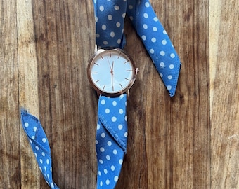 Vintage Silk Handkerchief Ribbon Watch