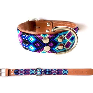 Mexican Dog Collars - Azure Blue