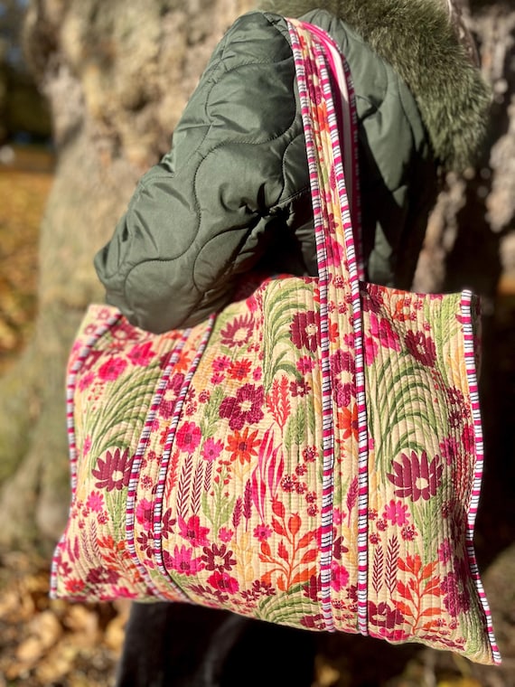 Wild Flower Oversized Tote Bag