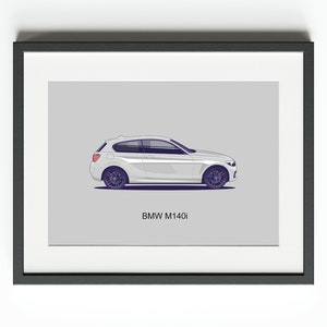 BMW M140i 3 porte poster