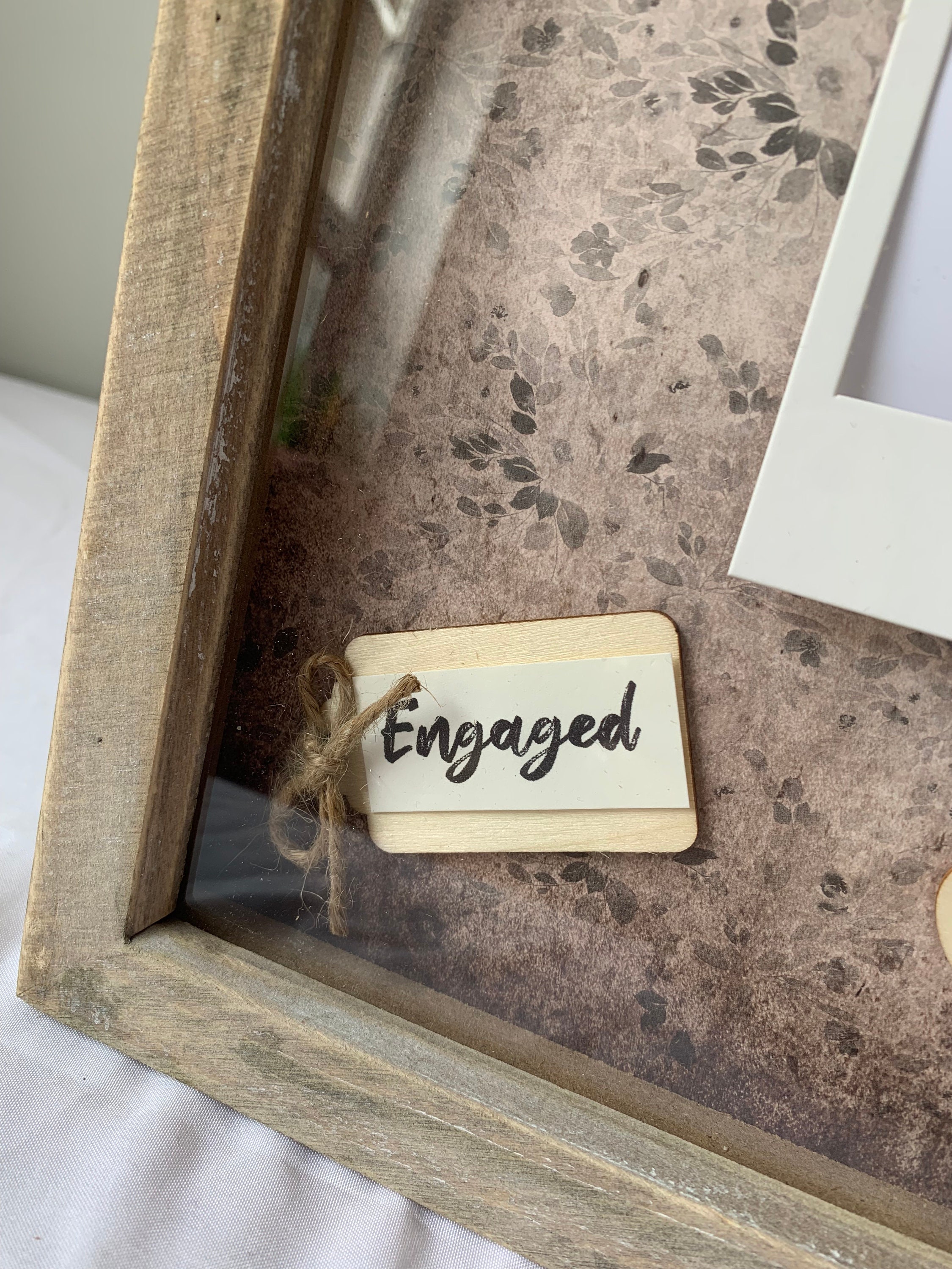 Engagement Gift Engagement Photo Box Frame Engagement Etsy UK