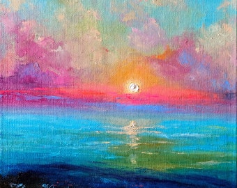 油彩画　8号　Love and peace QueenAndrea_Framed_LoveandPeac