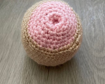Crochet Breast With Inverted Nipple  Lactation Demonstration.  Breastfeeding, midwife, doula, health visitor, obstetrician.
