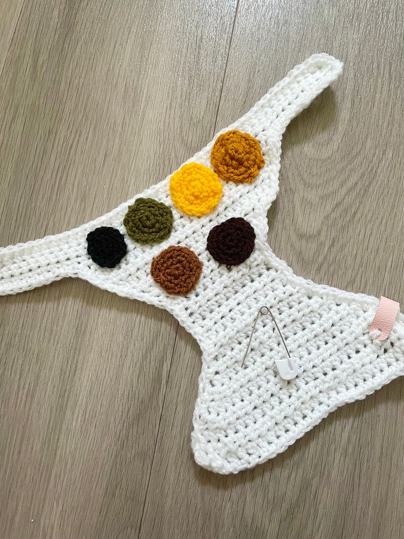 Baby Nappy Demonstrator. With Common Poo Colours. Breastfeeding