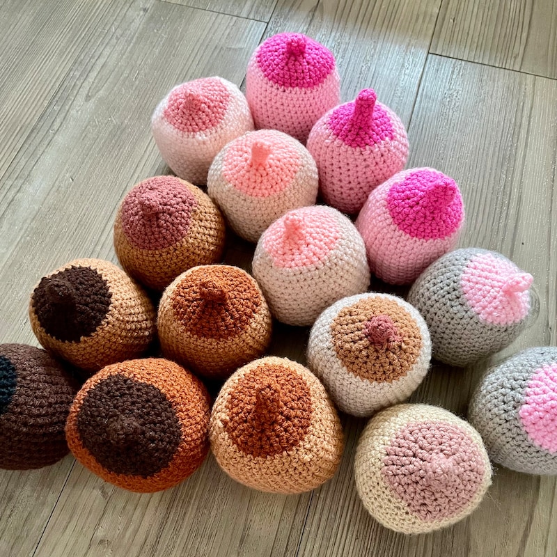 Crochet Breast Etsy