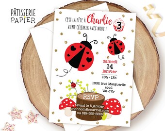 T Shirt Avec Coccinelle Etsy