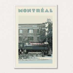 Cartel de Montreal, Impresión de Montreal, Cartel de NDG, Arte retro de la pared de Montreal, Cartel de Notre-Dame-de-Grace, colores vintage, regalo para los amantes de Montreal