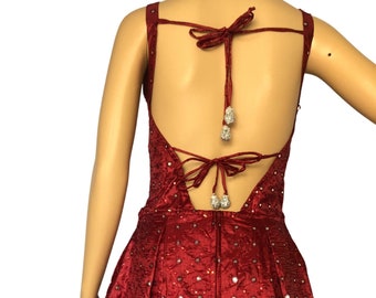 Helen Abito Saree senza schienale con tasche