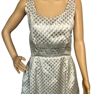 Sultana Silver Saree Dress with pockets image 2