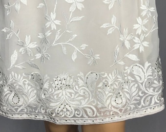 Minigonna Bianca Purezza con Tasche