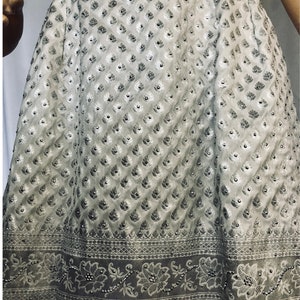 Sultana Silver Saree Dress with pockets image 4