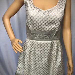 Sultana Silver Saree Dress with pockets image 3