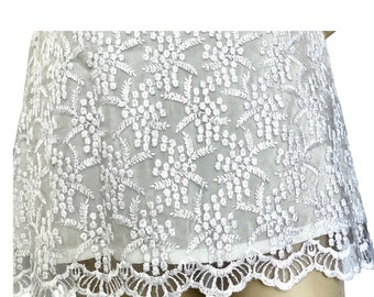 Chiamami Mrs. Abito in Pizzo Bianco con tasche