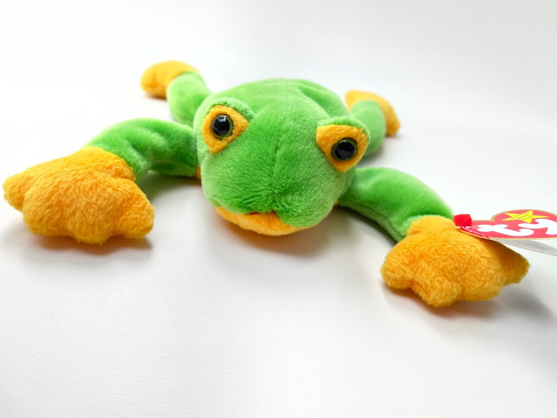 1997 Retired SMOOCHY Frog Ty Beanie Baby Collectable New | Etsy