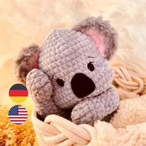 crochet pattern | Crochet Pattern - Koala Malia | PDF German/English - Design by Darina_Handmade