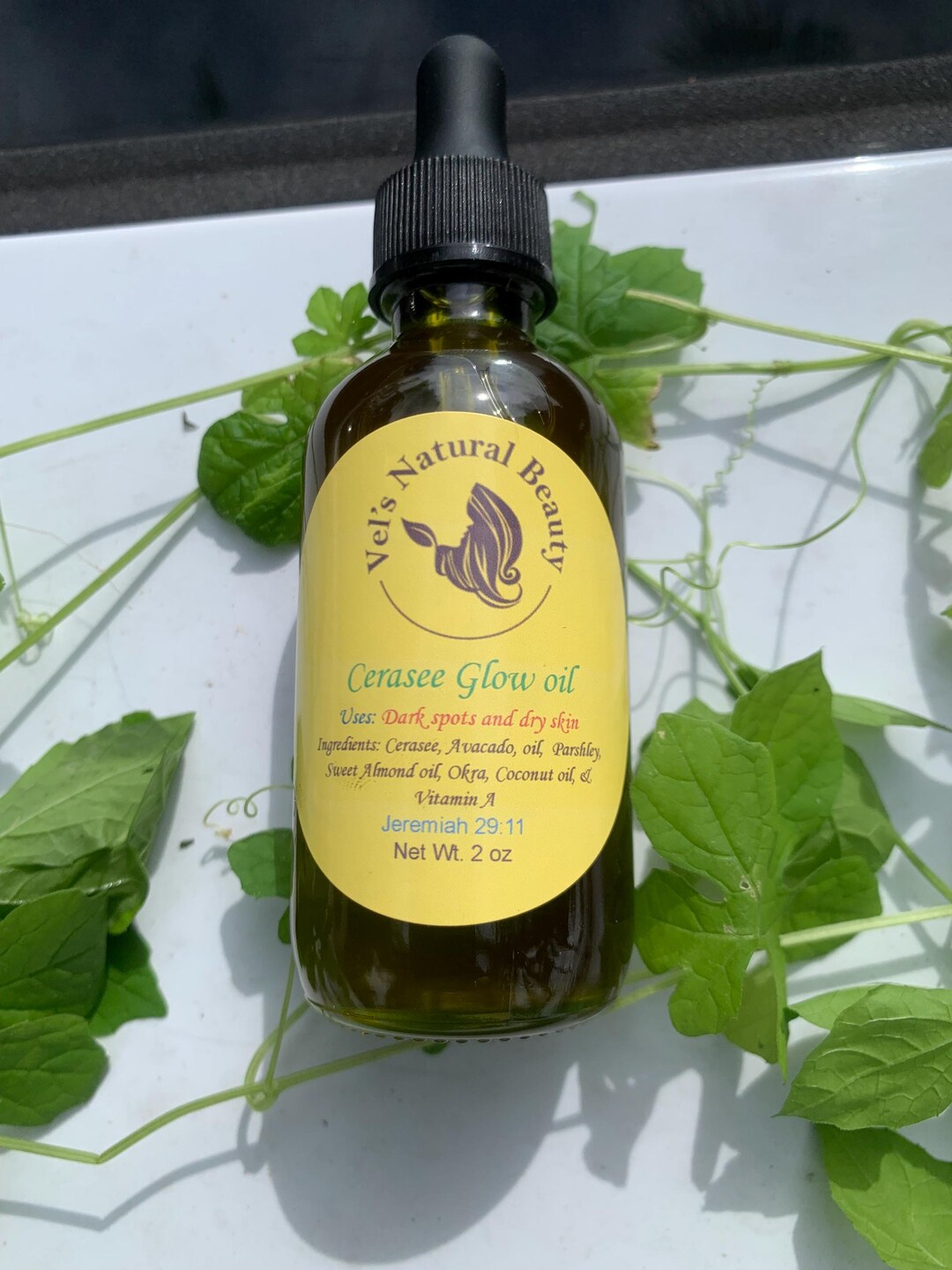 Cerasee Glow Face Oil: Natural Dark Spot Remover, Vegan, Handmade - Etsy