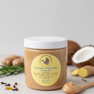Rosemary Ginger Cinnamon Hair Butter for Growth & Strength