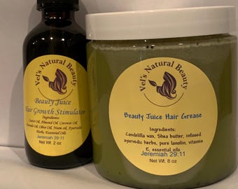 Kit de Óleo e Pomada Capilar Herbal: Tratamento Ayurvédico para o Couro Cabeludo e Crescimento Natural dos Cabelos