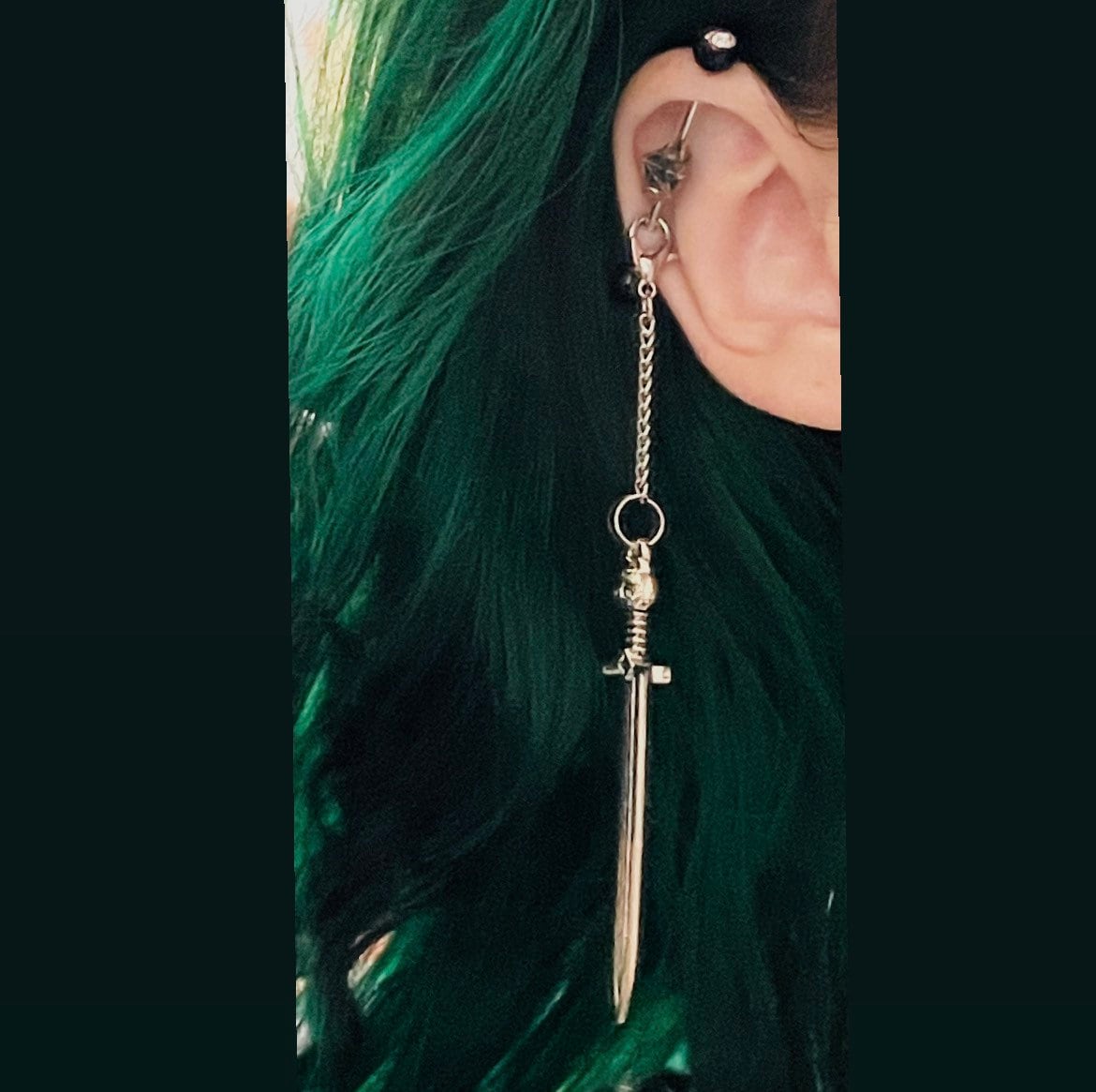 Sword Industrial Charm Etsy Australia
