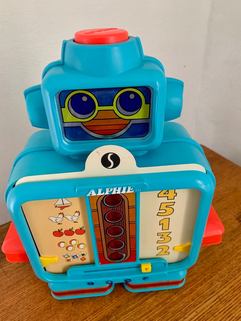 Vintage Playskool Alphie the Electronic Robot Original Box 1978 WORKING ...