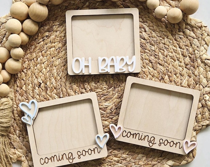 Ultrasound Fridge Magnet | Pregnancy Announcement | Ultrasound Photo Frame