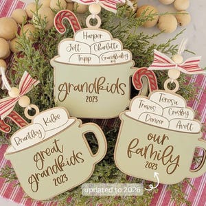 Personalized Hot Cocoa Christmas Ornament