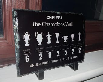 Chelsea Champions Wall Slate