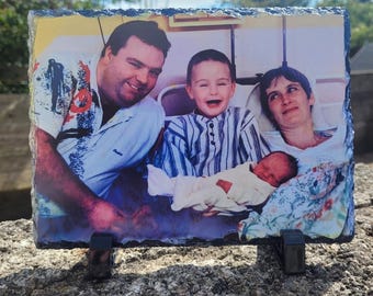 Personalised Photo Slate Plaque