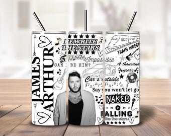 James Arthur Inspired 20oz Stainless Steel Tumbler