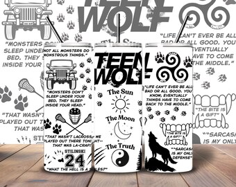 Teen Wolf Inspired 20oz Stainless Steel Tumbler