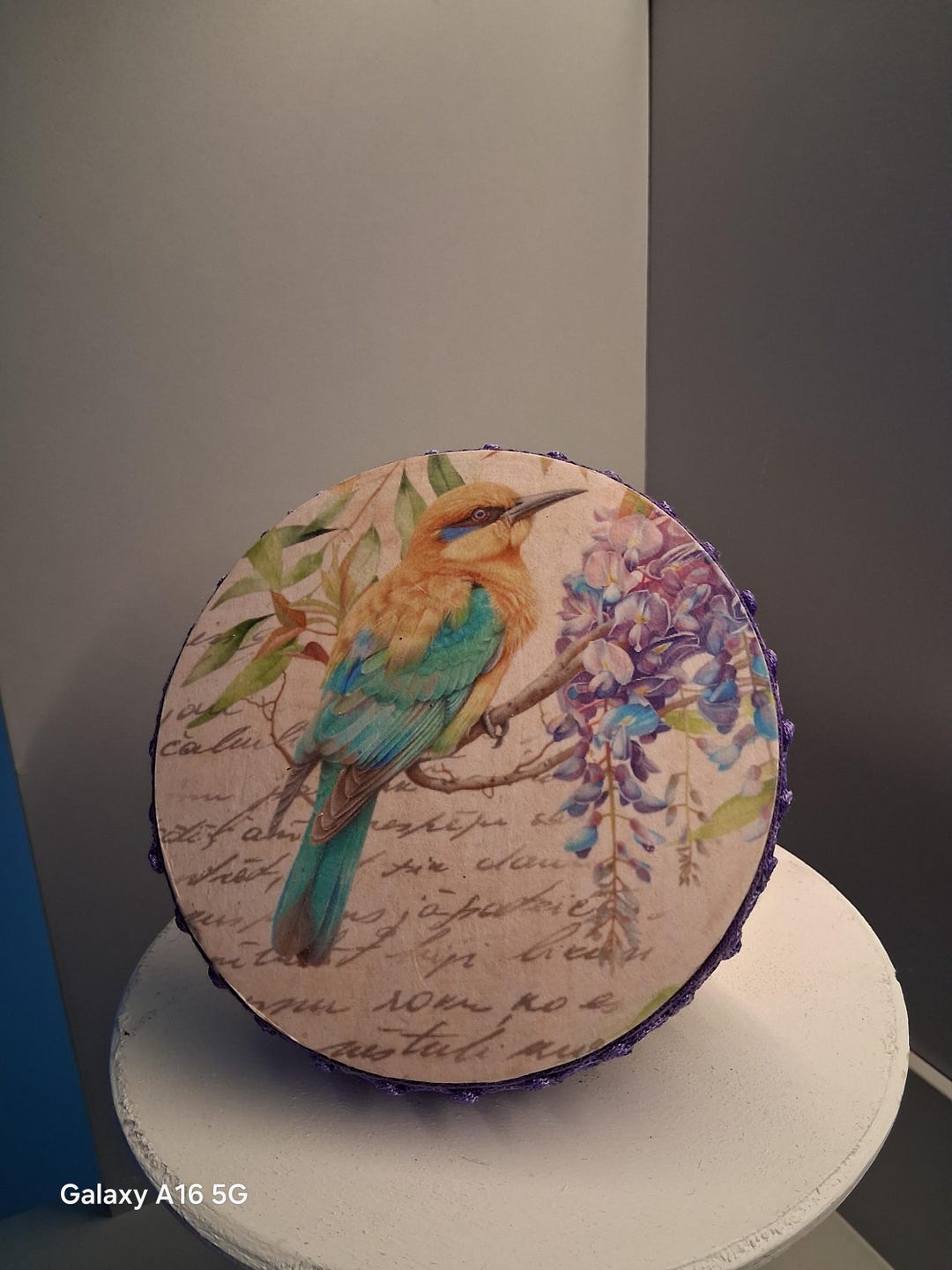 Decoupage Riser: Bird Rice Paper Small Display Stand - Etsy