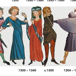 14th century. Fashion poster infographic. image 4