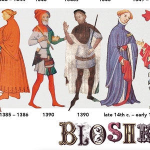 14th century. Fashion poster infographic. image 5