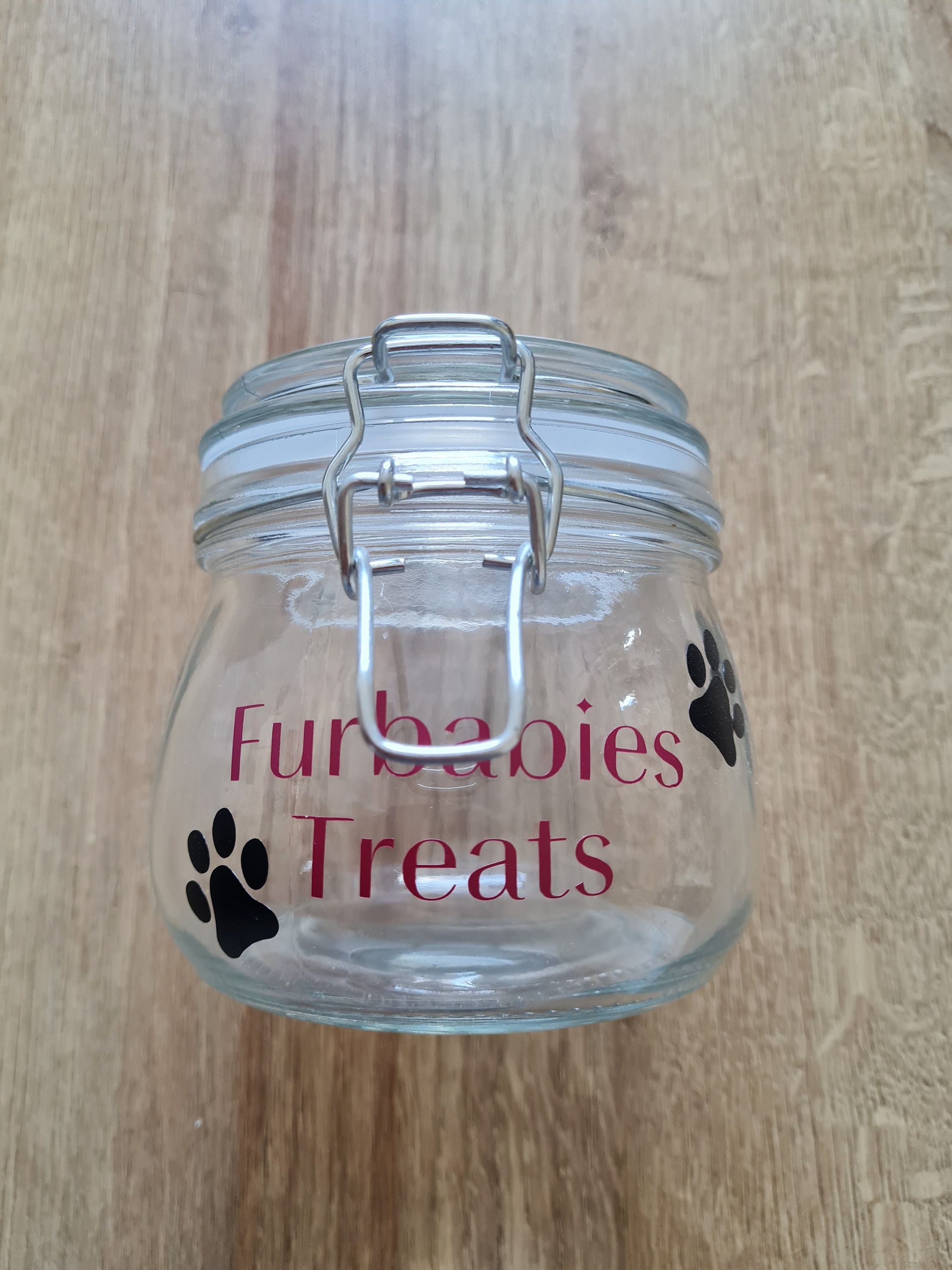 500ml personalised glass treat jar Etsy