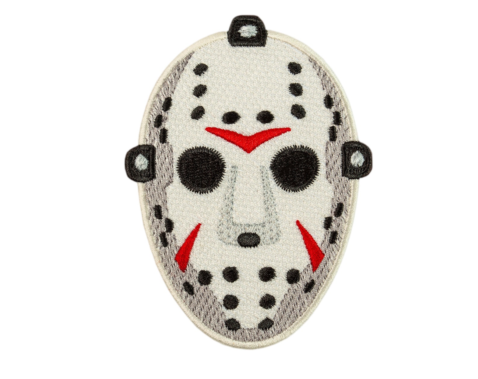 Hockey Mask Patch Halloween Goalie Killer Mask Costume Etsy