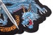 Tiger and Dragon Large Patch, Fantasy Sword Back Jacket Angry Animal Emblem, Embroidered Iron / Sew On 